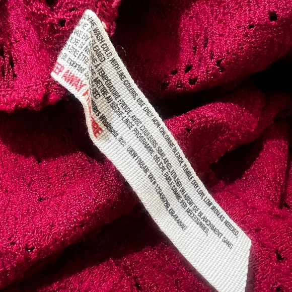 Hot! ✵☽Free People☾✵ Red Lace Bodycon Mini Dress | Small - Picture 9 of 12